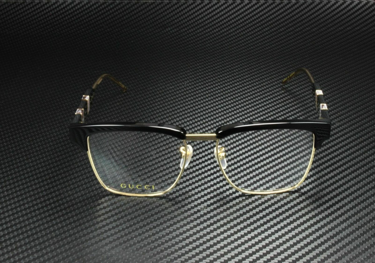 メガネ Gucci Eyeglass Frame GG0605O 001 Retro Square Gucci® GG0605O Rectangle Eyeglasses - EuroOptica