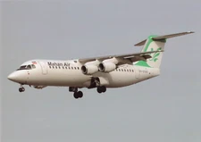 Postcard Airline MAHAN AIR BAe-146-300 EX-27000 No. A1376 CC7.