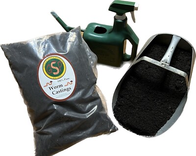1 Gal. Bag of Worm Castings Fertilizer ( Black Gold Of The Soil / Full Of Life)