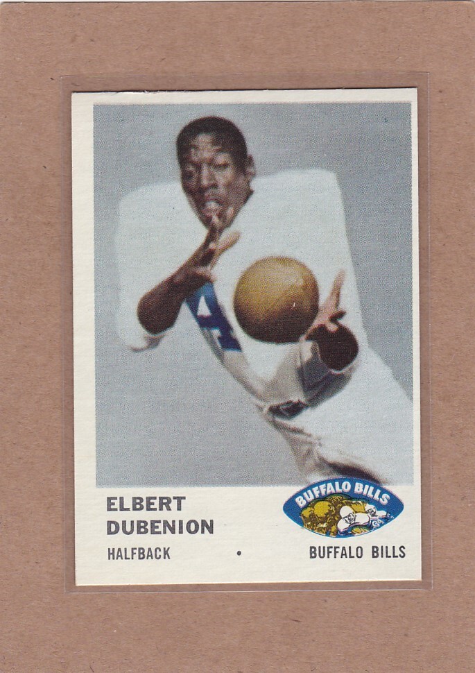 1961 FLEER FOOTBALL ELBERT DUBENION #136 BILLS NM *A28669