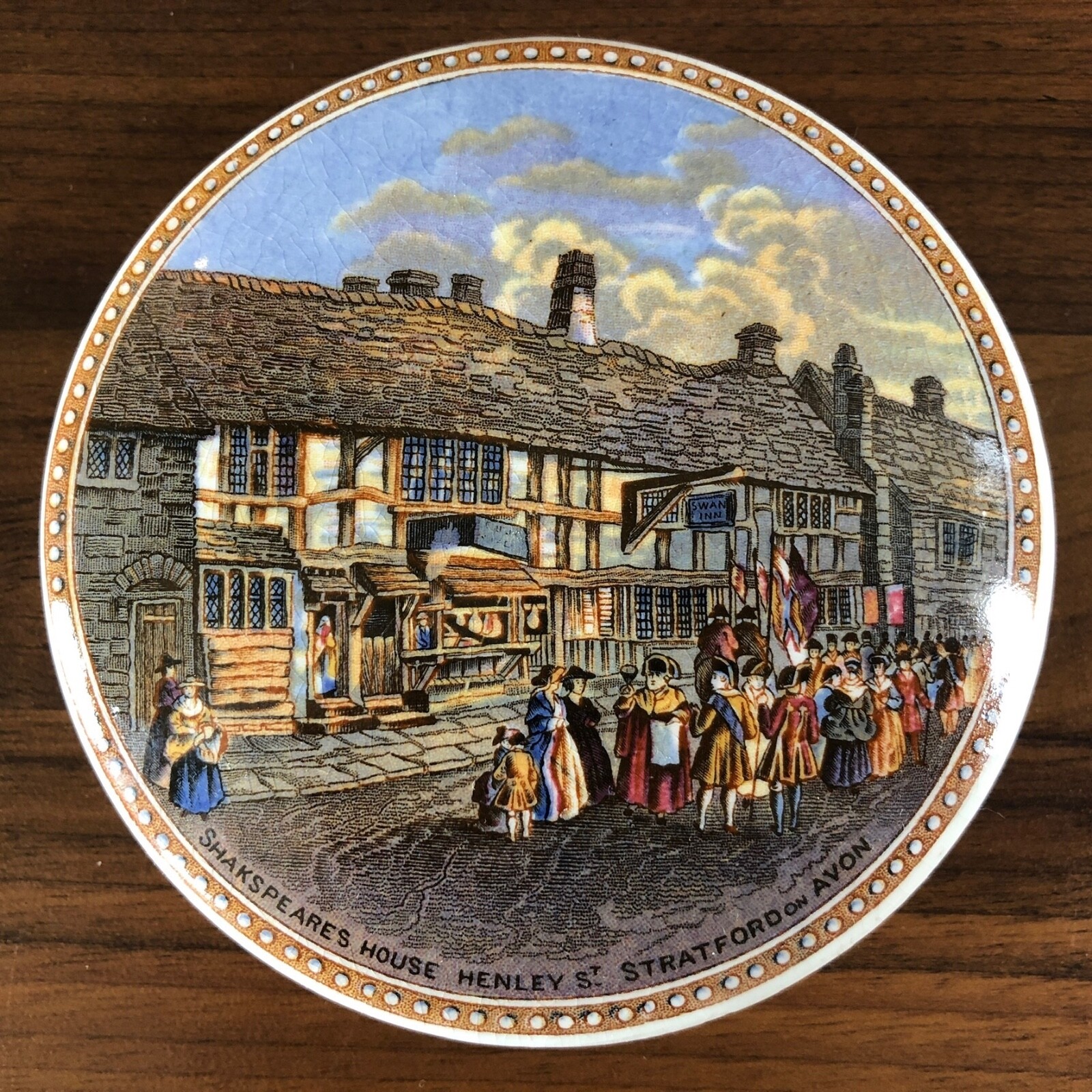 Prattware Pot Lid Shakespeare's House Henley Grelly UK