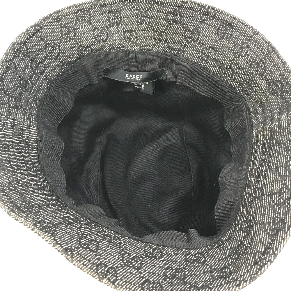GUCCI GG Denim Hat bucket hat GGCanvas Black x Gray | eBay GUCCI GG Denim Hat bucket hat GGCanvas Black x Gray | eBay