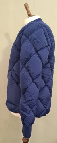 Superdry Dry Duck Down Quilted Bomber Jacket Navy Small - Picture 7 of 14