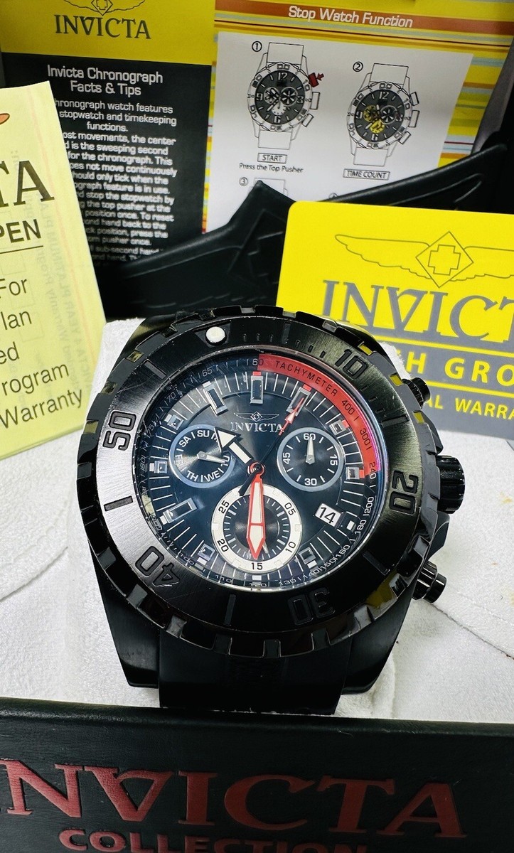 Invicta Pro Diver Limited Edition Black Watch Model #25739