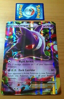 Gengar EX 34/119 JUMBO OVERSIZED Holo Promo - Gengar EX Box