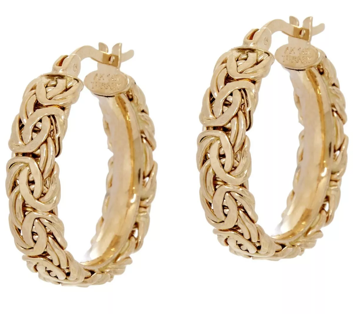 Qvc white gold hoop earrings deals
