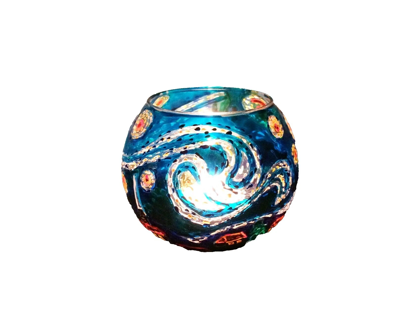 El romanticismo Candelabros Vela De Vidrio