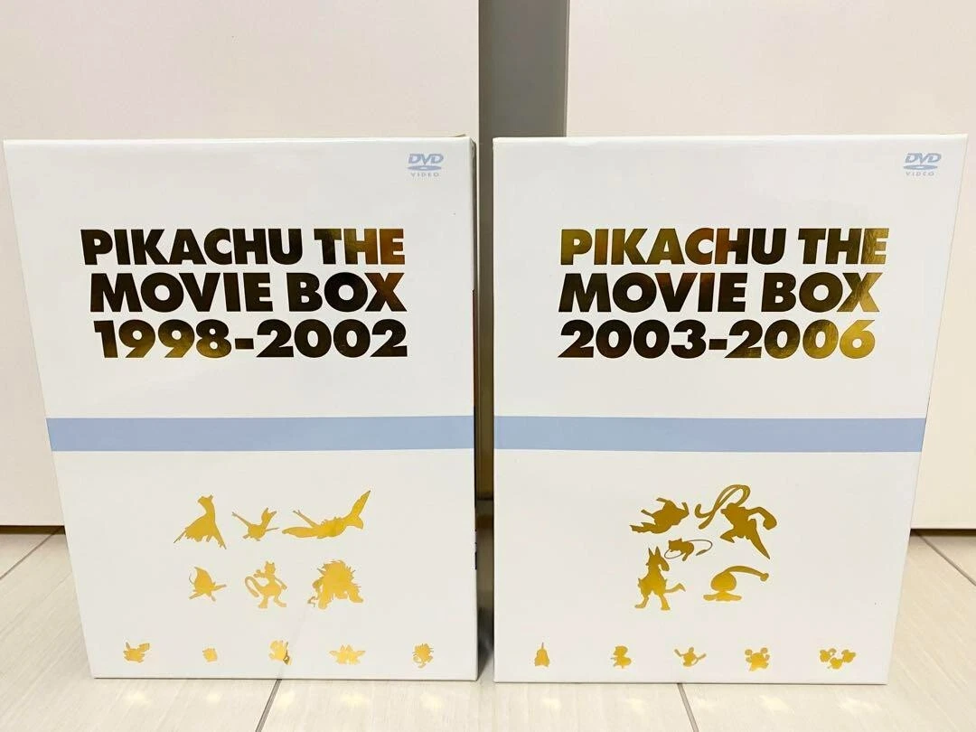 PIKACHU THE MOVIE BOX 1998-2002 2003-2006 Pokemon the Movie Japanese Rare DVD