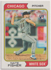 2023 Topps Heritage #352 Nate Fisher RC Chicago White Sox