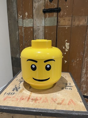 Lego großer gelber Aufbewahrungskopf Sortieren & Laden Stein mit Tragegriff