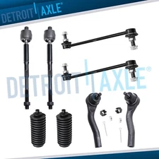 Front Sway Bar Links Inner Outer Tie Rods for 2007 2008 2009-2012 Nissan Sentra