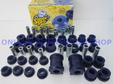 SUPER PRO Front & Rear  Bush Kit to suit Toyota Corolla AE92 AE93 AE94 Disc Rear