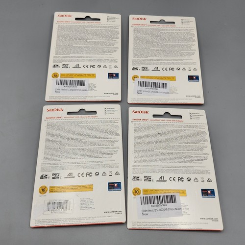 4x Adaptateur carte flash SanDisk Ultra 16 Go classe 10 microSDHC UHS-1 98 Mo/s A1 - Photo 6 sur 6