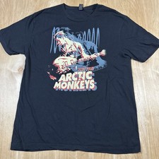 T-shirt Arctic Monkeys unisex nera 2033 tour manica corta double face taglia L