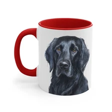 Flat-Coated Retriever 11oz Ceramic Accent Mug