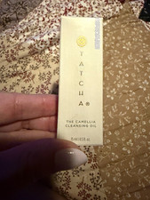 TATCHA The Camellia Cleansing Oil Face Cleanser Makeup Remover Travel 0.5 oz