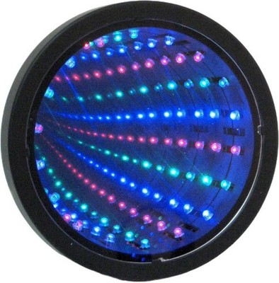 Playlearn SIM6 Infinity Spiegel Tunnel Lampe LED 15,2 cm x 6,4 cm, schwarz 