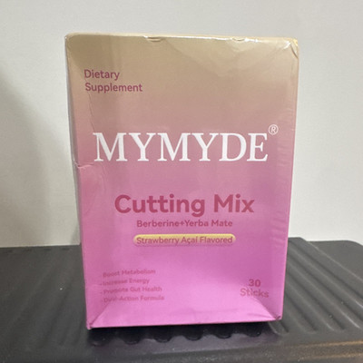 MYMYDE Cutting Mix Berberine + Yerba Mate Strawberry Acai Powder 30 Metabolism
