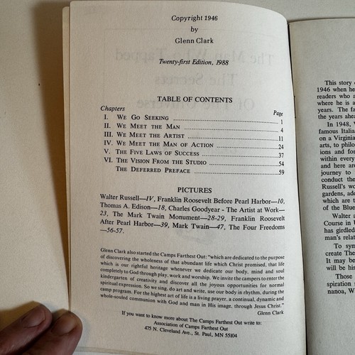 The Man Who Tapped the Secrets of the Universe by Glenn Clark 1988 - Picture 5 of 7