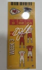 Drake London Autographed Commemorative Replica 2024 Week 3 Ticket Atlanta Falcon