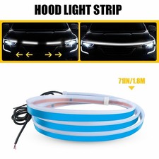 5.9 FT Flexible Car Hood LED Meteor Strip Lights for SUVs Trucks Vans Jeep White