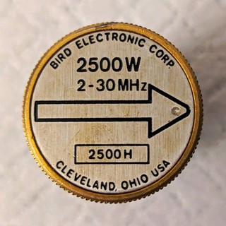Bird 2500H 2500W HF 2 30MHz Elemento Lumaca per Modello 43 Wattmetro