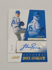 Thomas Pannone Toronto Blue Jays 2019 Panini Absolute Certified Autograph Card 