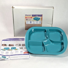 Ehucon Adaptive Quad Scoop 4 Compartment Dinnerware Spill-Proof Plate Non-Slip