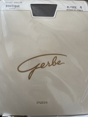 Wunderschönes Paar Gerbe Gerclub Boutique Strumpfhosen Farbe Grau Gr.4 verschleiert 20Den.