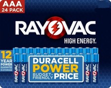 Rayovac AAA Batteries 24 Pack