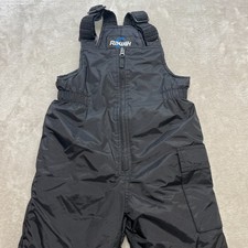 Rawik Youth Winter Black Snow Ski Bib Overalls Black Medium 5 Unisex