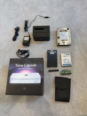 Backup Bundle: 1TB Apple Time Capsule, 1TB & 640GB HDDs, 2x Dock and adapters