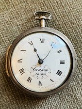 GRAHAM LONDON pair Case Spindel Taschenuhr Si...