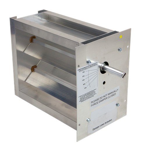 IO HVAC CONTROLS HD-BM-NA-1608 Zone Damper 16"x08" Aluminum 5/8"-1/2" Shaft
