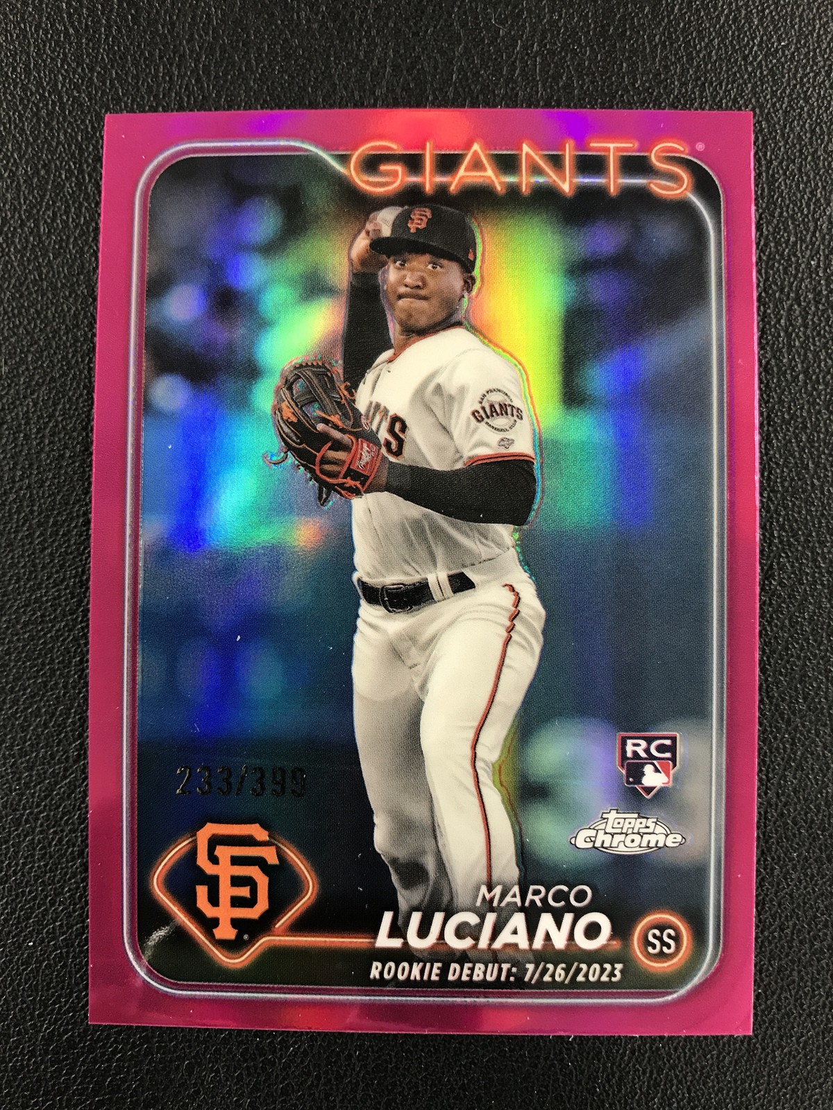 2024 Topps Chrome Update #USC132 Marco Luciano Magenta Refractors /399
