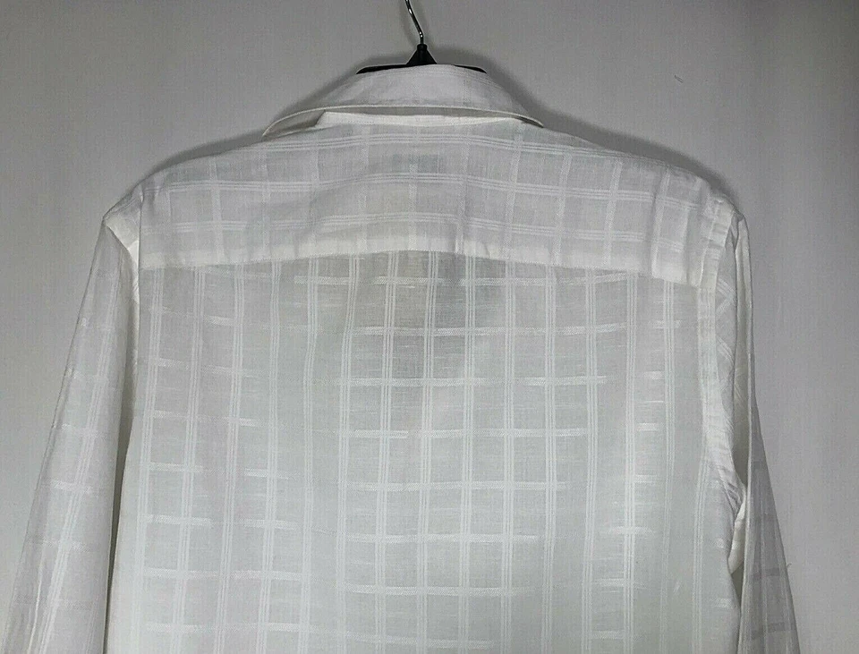 Camisa pulóver mediana para hombre Baird McNutt de lino/algodón de Murano, nueva con etiquetas Foto 4 de 4