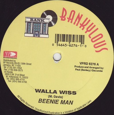 Beenie Man / King David  Feat. Beenie Man - Walla Wiss / Explode (12'')