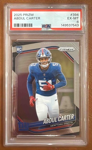 2025 PANINI PRIZM #394 ABDUL CARTER PSA 6