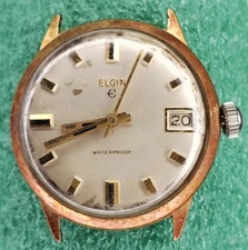C1772 mens Elgin Fancy E Dial Manual Wind Movement Vintage Watch Parts lot