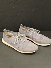 Cole Haan ZEROGRAND Stitchlite Gray Pink Oxford Wingtip Sneaker 8B