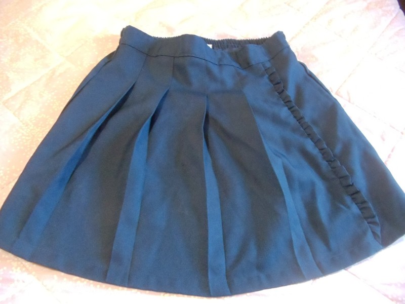 WONDER NATION Girls Skort, Size 16, Navy