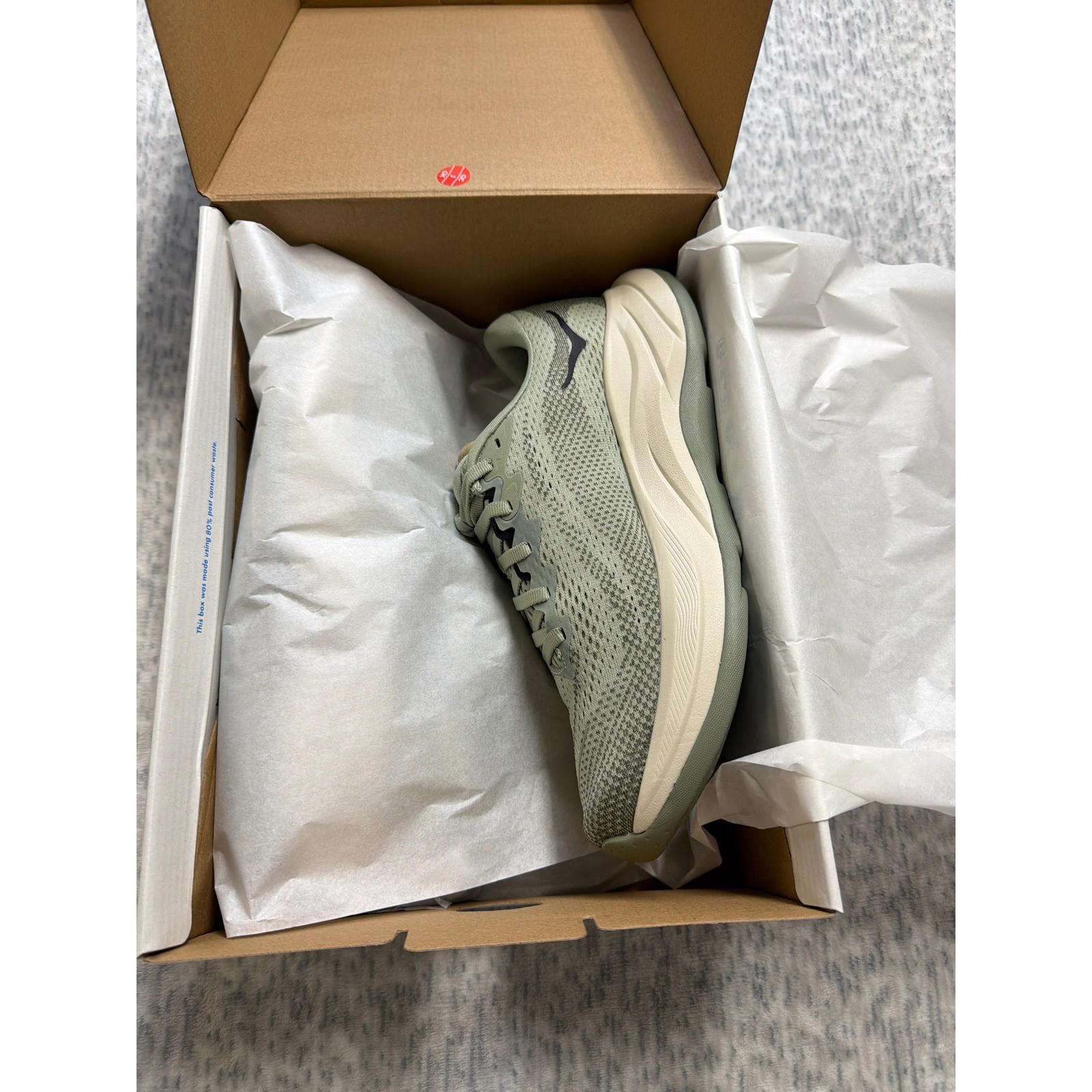 Hoka Rincon 4 Mens Running Shoes Sage Green Laurel Wreath 1155130 FLY 7.5D thumbnail 6