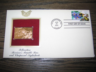 #ad #ad 2007 Morrisons Bumble Bees Chaparral Nightshade Golden Replica Cover Stamp $6.49