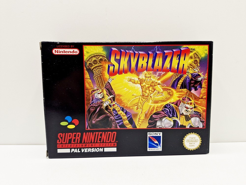 Skyblazer Version ITA + notice FR Super Nintendo EURO