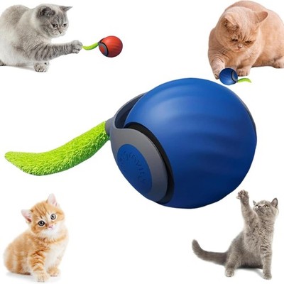 Automatic Rolling Ball Smart Cat Dog Toy Electric Pet Self-moving Kitten Game 