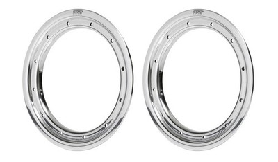 DWT Alumilte Rok'N Lock G2 G3 Polished Replacement Beadlock Rings Pair 8''