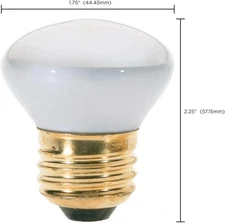 2 PACK R14 Led Bulb 4W E26 Base 2700K Warm White Reflector Floodlight Bulb