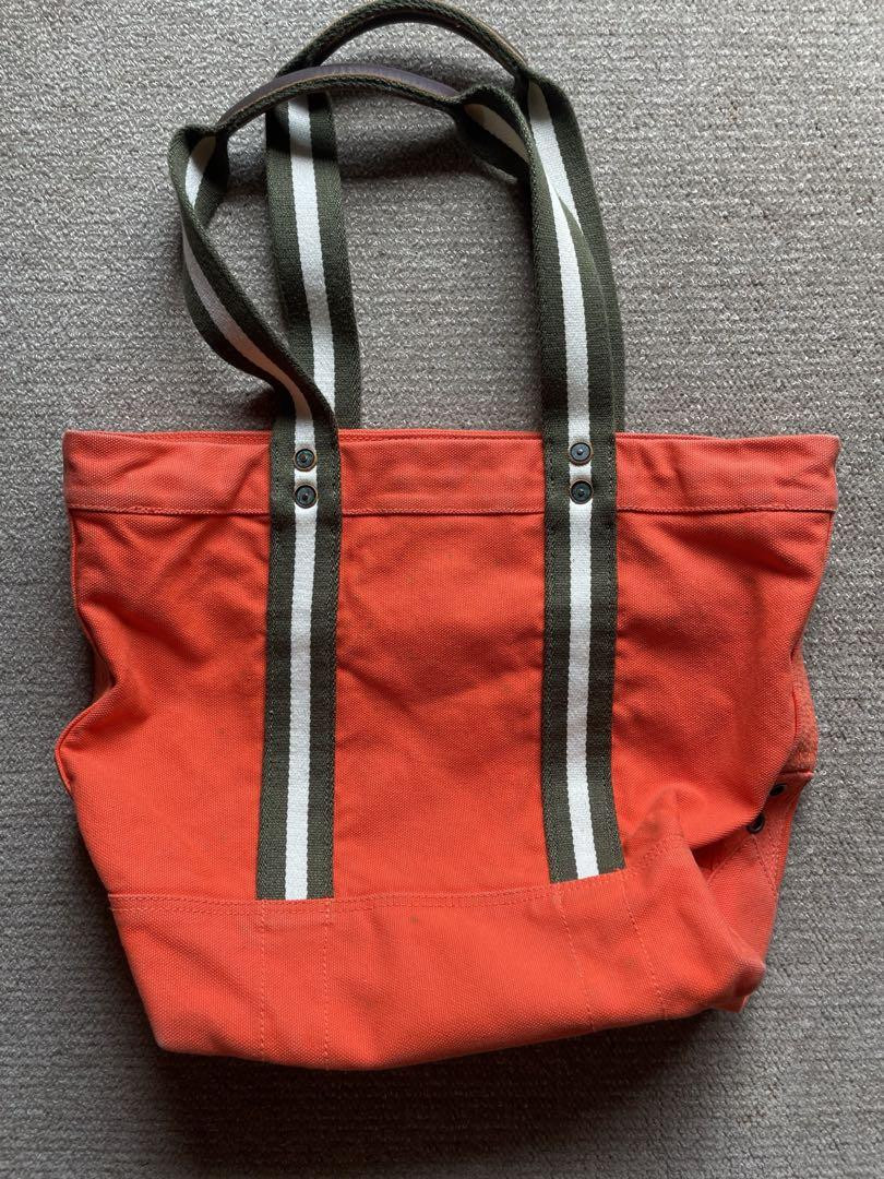 Ralph Lauren Big Pony Polo Tote Bag Vintage Edizione Limitata VHTF Rara Rossa Semplice