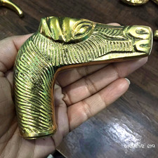 Personalized Antique Brass Horse Head only Handle For Wooden Walking Stick