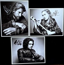 "Kit Harrington Jon Snow Juego de Tronos Firmado Automático 8x10"" Fotos"